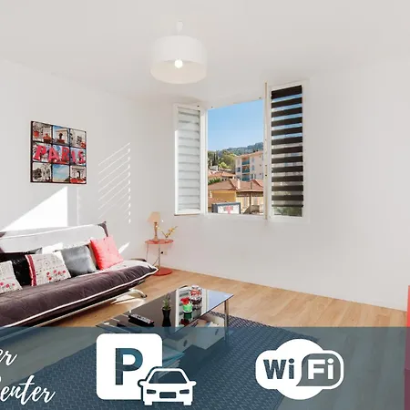 Lägenhet Supercannes Center - Parking - Spacieux 70 Metres - Clim - Wifi