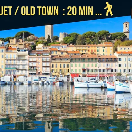 Supercannes Center - Parking - Spacieux 70 Metres - Clim - Wifi Lägenhet *
